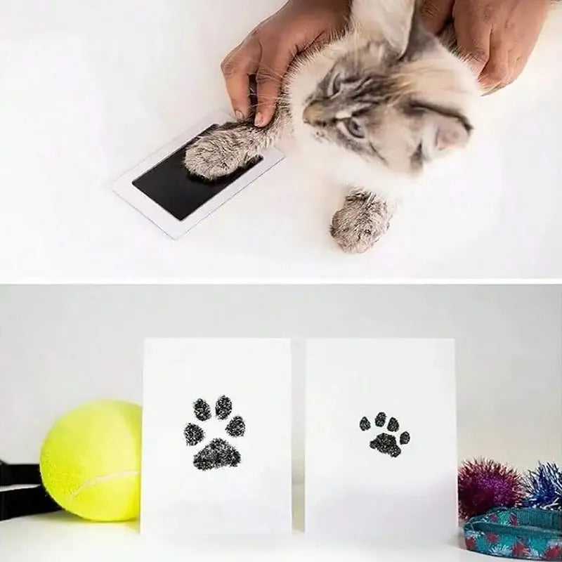 2'lü Paket – Kedi Köpek Pati İzi Fotoğraf Çerçevesi Seti