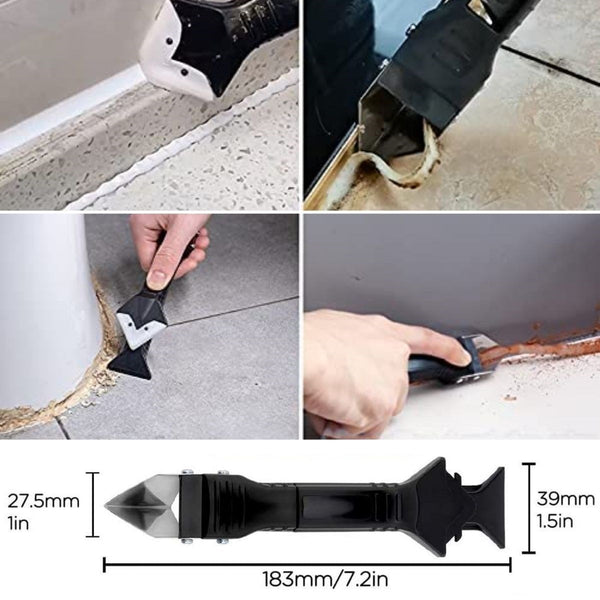 3'lü Paket – Fayans Derz Silikon Kazıyıcı Uygulayıcı