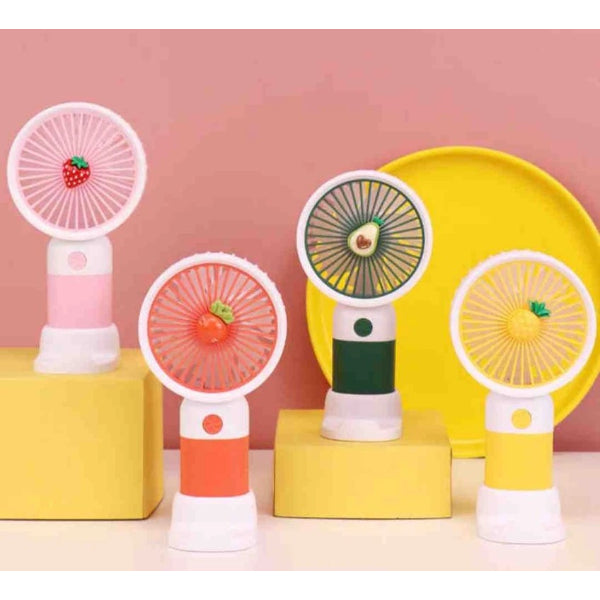 3'lü Paket – Sevimli Tasarımlı Telefon Tutuculu El Fanı