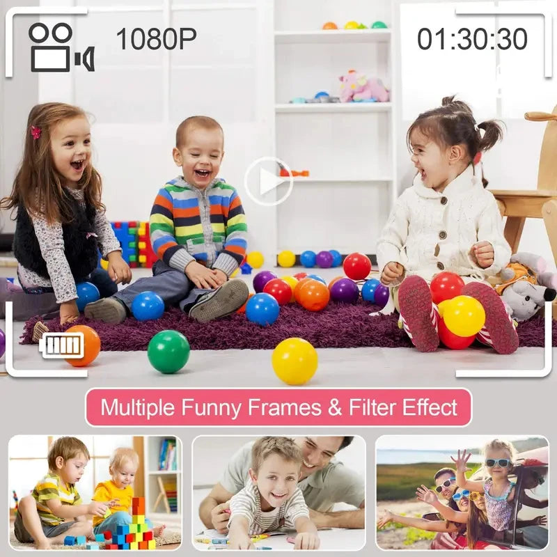 Mini Kamera Fotoğraf Makinesi Pembe – görsel 1