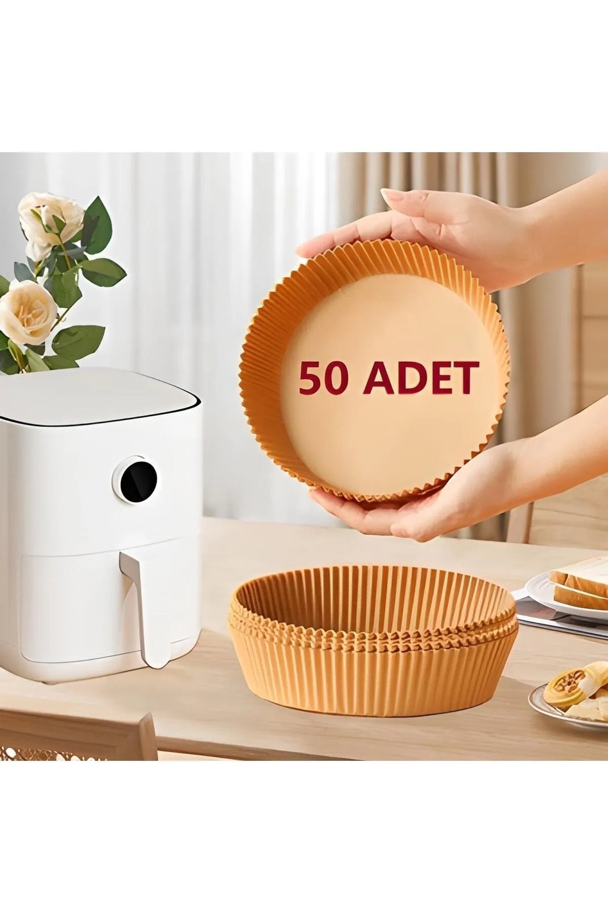 3'lü Paket – Fritöz Pişirme Kağıdı 50 Adet