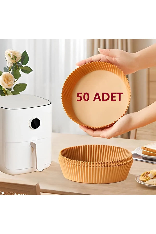 3'lü Paket – Fritöz Pişirme Kağıdı 50 Adet