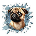 3'lü Paket – Fulcar French Bulldog Araç Stickerı