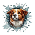3'lü Paket – Fulcar Australian Shepherd Araç Stickerı