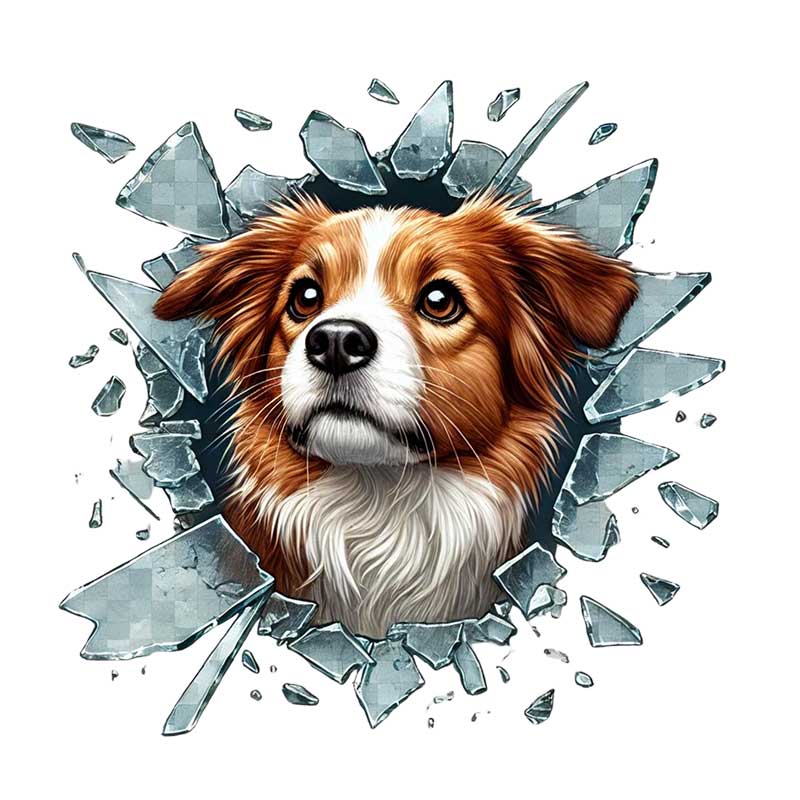3'lü Paket – Fulcar Australian Shepherd Araç Stickerı