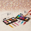 2'lü Paket – 8 Renk Glitter Far Paleti - 2'li Set