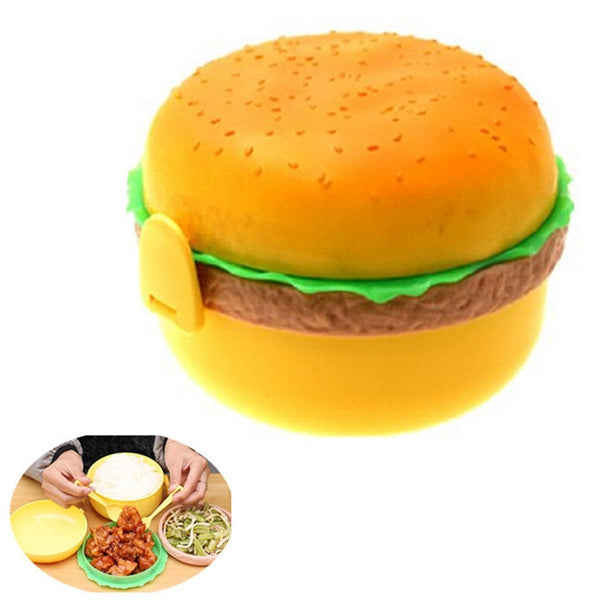 Hamburger Tasarımlı Beslenme Kabı – görsel 1