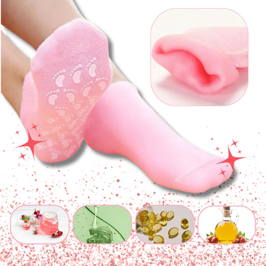 Ayak Nemlendirici Jel SPA Çorabı - Yumuşatıcı Jel Kaplama – görsel 3