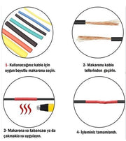 Kablo Koruyucu Makaron Seti 560 Parça – görsel 2