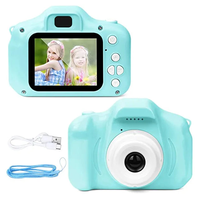 Mini Kamera Fotoğraf Makinesi Mavi – görsel 1