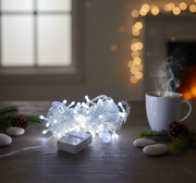 Damla Uçlu Beyaz Işık Şeffaf Kablo 10m 100 Led – görsel 2