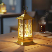Ramazan Temalı Gold Kare Kubbe LED Lamba – görsel 1
