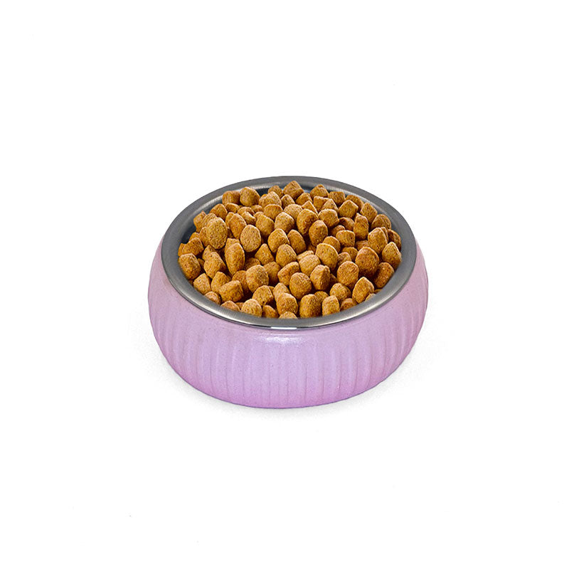 2'lü Paket – Mikopet Organik Seramik Mama Kabı Pembe