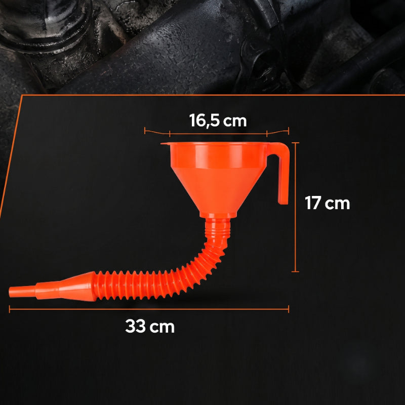 3'lü Paket – Çelik Süzgeçli Huni - Spiralli ve Sabit Borulu - 2.2 Litre Kapasite