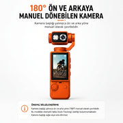 Q8 Vlog Çekim Kamerası - Manuel Açı Ayarlama - Kompakt - Taşınabilir - 4K Kalite – görsel 2