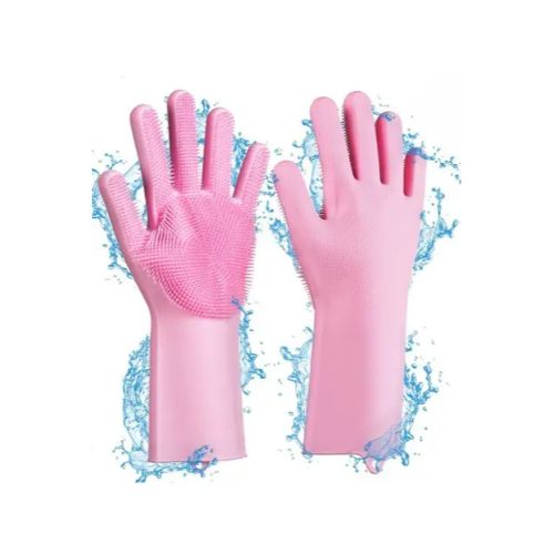 3'lü Paket – Sihirli Isıya Dayanıklı Silikon Çok Amaçlı Bulaşık Eldiven Fırçası Magic Gloves