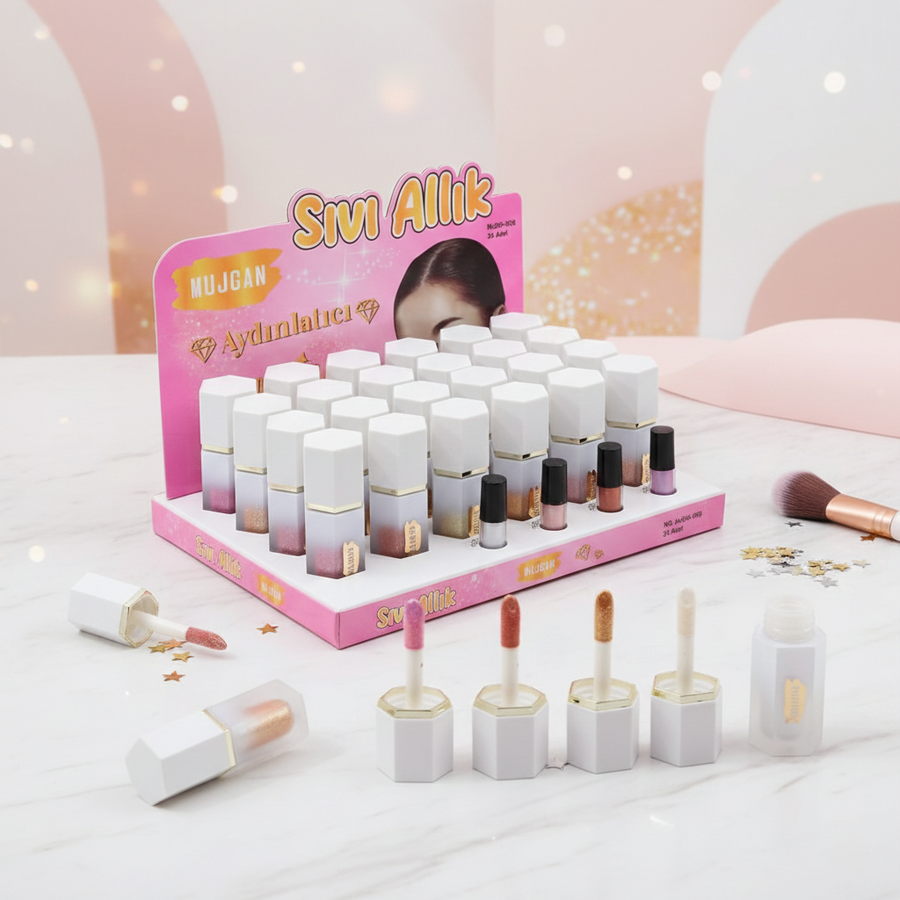 2'lü Paket – 4'lü Ruj Şekilli Likit Allık Seti