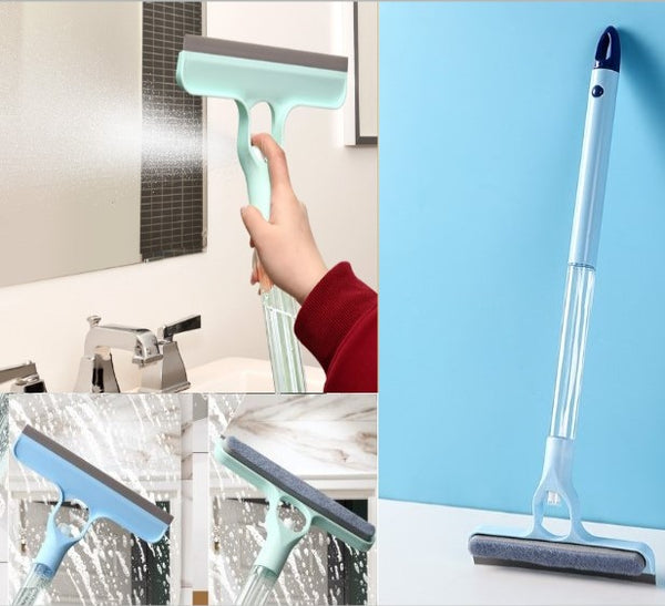 3'lü Paket – 4 in 1 Spreyli Çek Çekli Camsil ve Fırça Aparatı