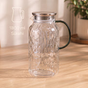 5 Parça Bardaklı Sürahi Seti - Cam - 1800 ml Sürahi - 4 Bardak – görsel 3