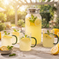 5 Parça Bardaklı Sürahi Seti - Cam - 1800 ml Sürahi - 4 Bardak