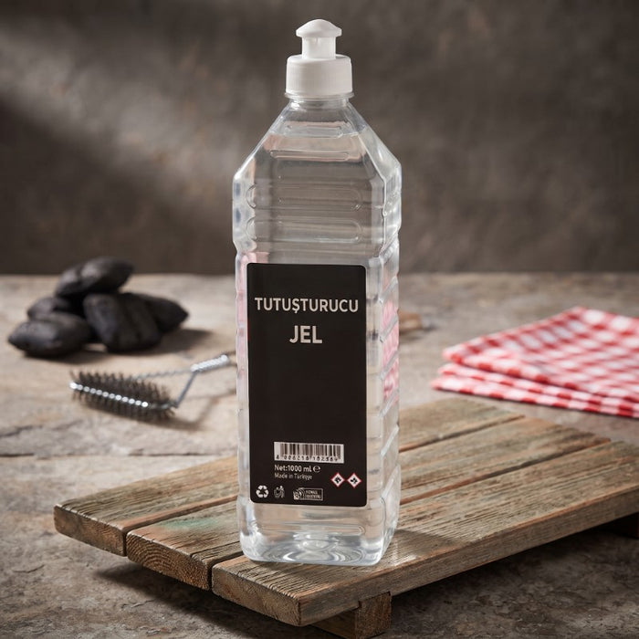 3'lü Paket – Çok Amaçlı Kokusuz Jel Yakıt - Dumansız Şömine ve Barbekü Yakacağı - 1 Litre