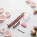 2'lü Paket – Yüz Tüy Alma Makinesi -Pilli - Pembe - Kalem Tasarımlı - Pratik Kullanım